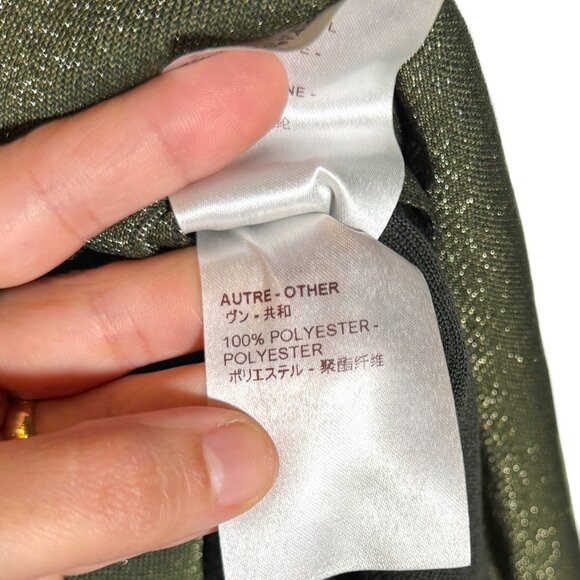 Louis Vuitton Resort 2016 Green Glitter Cut Out Sleeveless A-line Dress - Picture 9 of 10